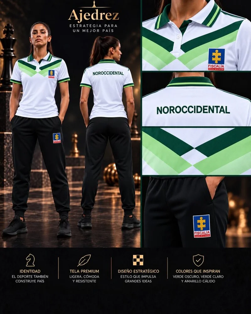 Uniforme femenino de Ajedrez, línea blanca