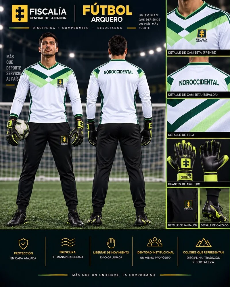 Uniforme de Fútbol · Arquero, línea blanca