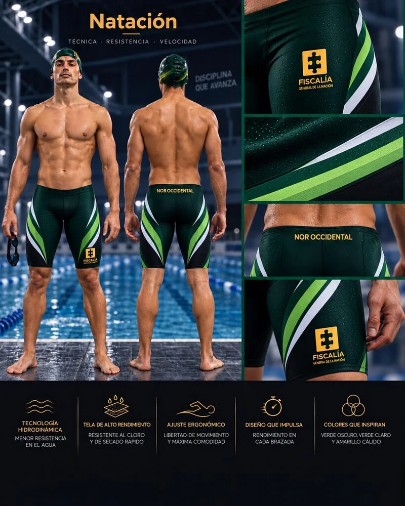 Uniforme de Natación, línea blanca