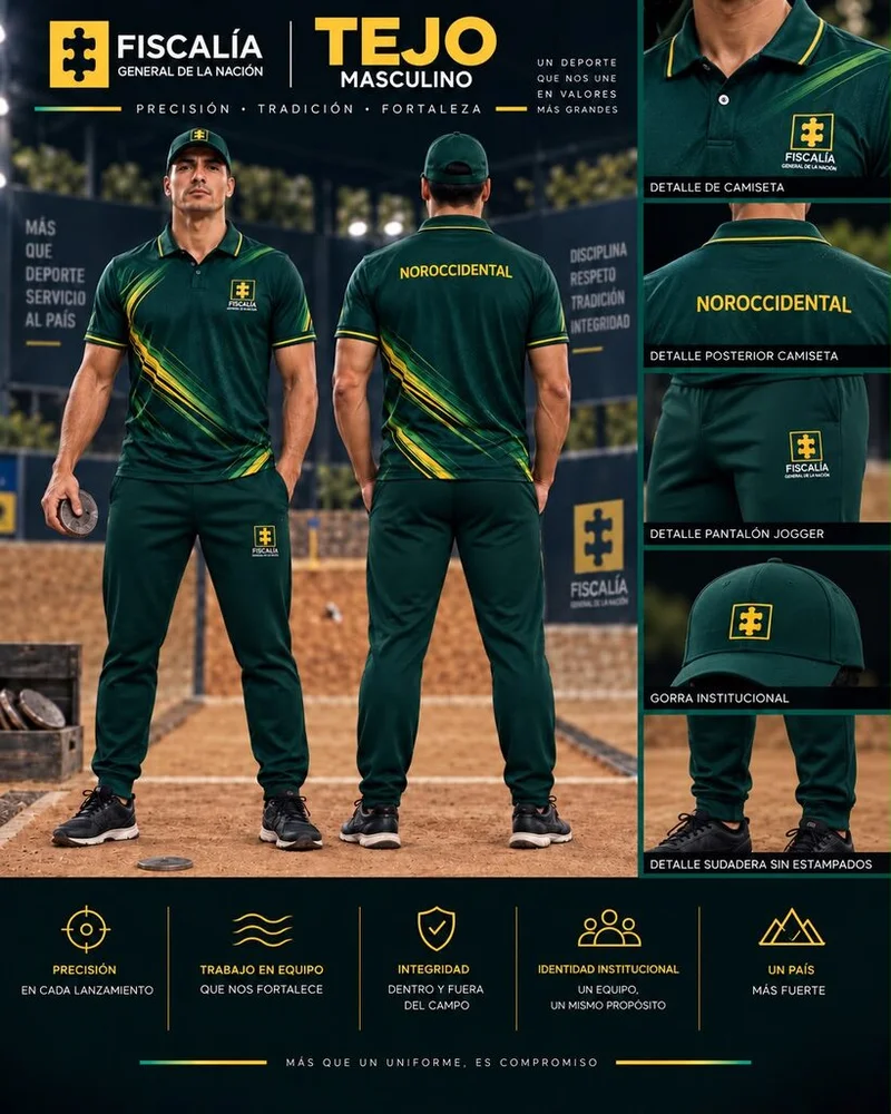 Uniforme de Tejo, línea verde oscuro